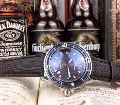 Copy Blancpain Fifty Fathoms Quartz Watch Blue Dial Blue Bezel